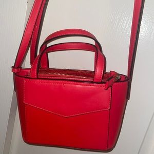 Red crossbody purse
